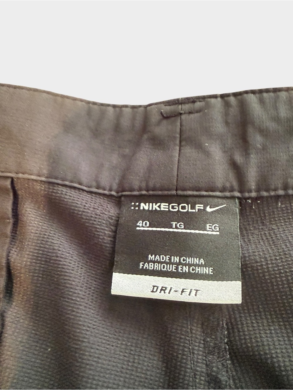 Nike Black Men's Golf Shorts with zippered cargo pockets - size 40 - Picture 10 of 10